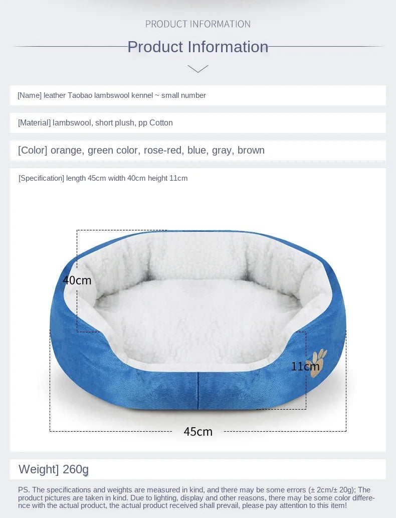 Hundebett  Katzenbett in einer Grösse