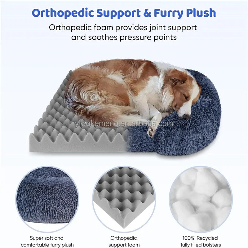 Verdicktes orthopädisches Hundebett für große Hunde
