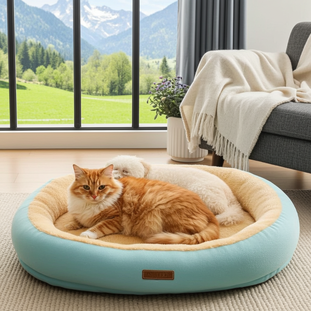 Hundebett oder Katzenbett für drinnen und draußen